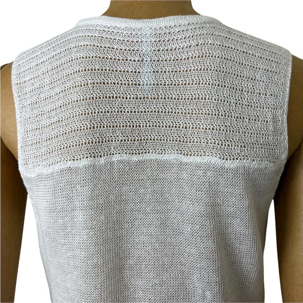 Miilla Linen Mesh Sleeveless Tunic Top Size Medium - Picture 8 of 9